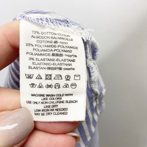 Free People March to the Beat Off the Shoulder Striped Top Sz XS - Picture 11 of 12